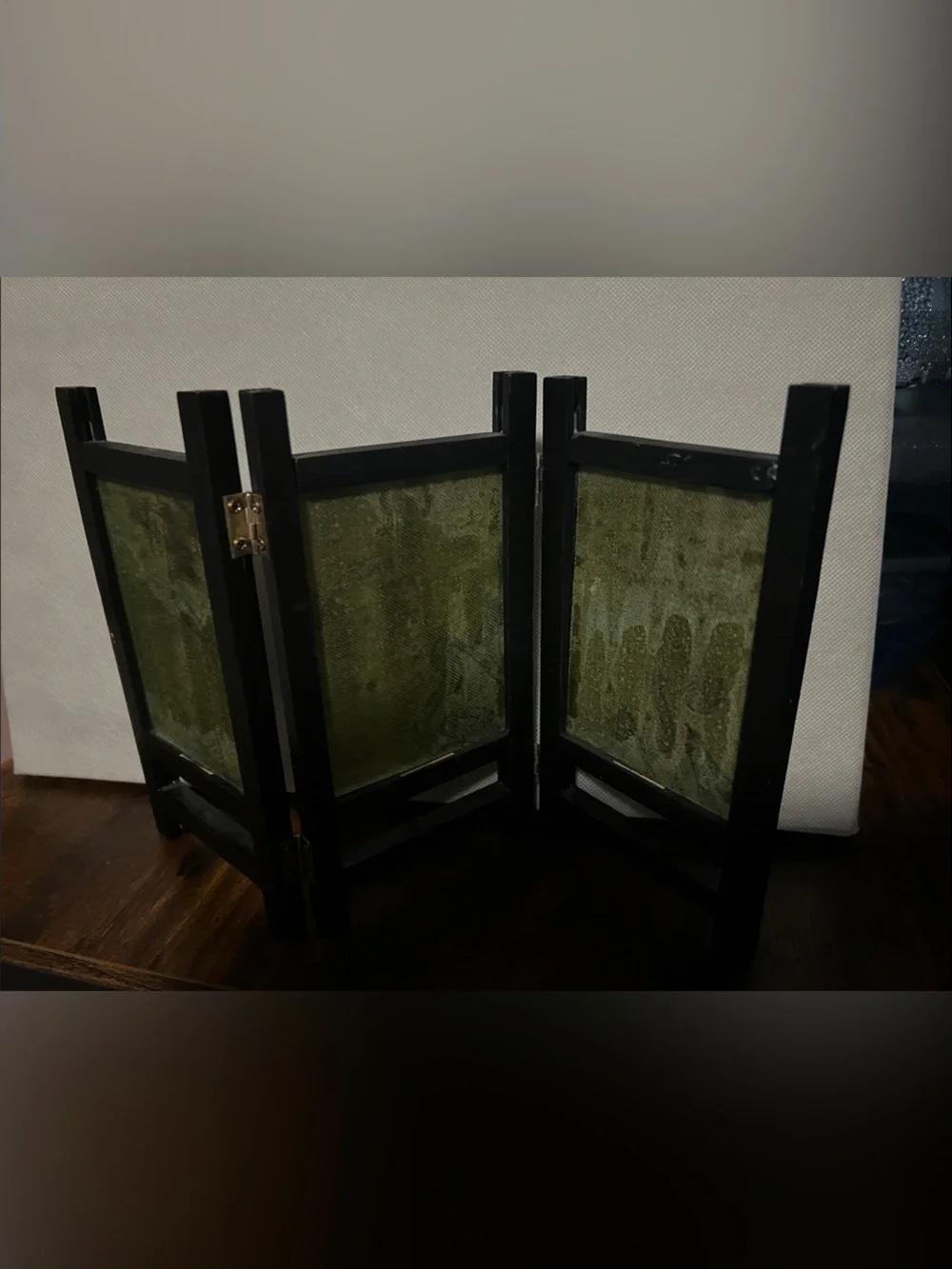 Black and Gold Folding Decorative Screen Panel - Home Accents